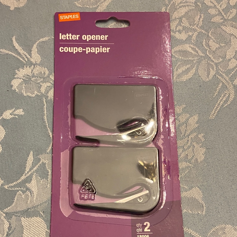 Staples  Letter Openers 2 in set NEW